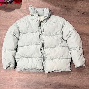 Chelsea & Violet Soft Gray Puffer Jacket